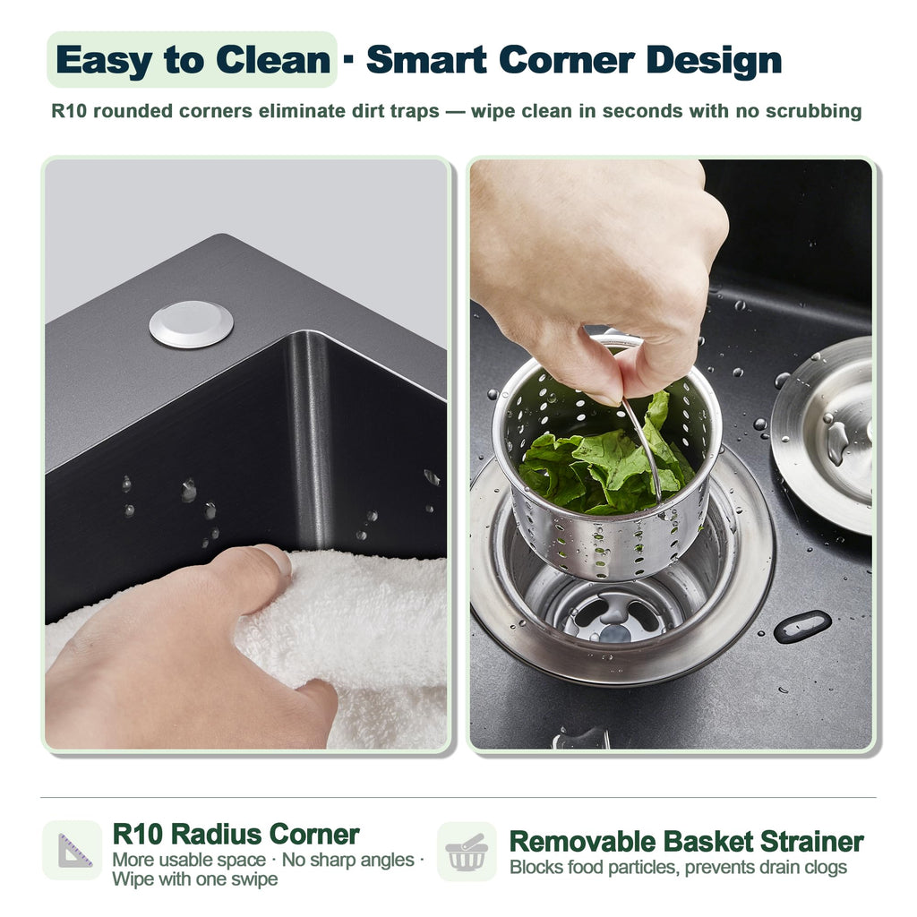 24x18x9 Inch Kitchen Sink