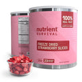 Freeze-Dried Strawberries ??Premium Sliced | #10 Can | 25-Year Shelf Life | Emergency Food & Clean Snacking