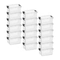 1.85 Quart Clear Plastic Storage Boxes with Lids (18 Count)