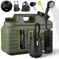 Portable Camping Shower with 5 Gallon Water Jug, 8000mAh Rechargeable Camp Shower Kit, IPX8 Waterproof Pump, Adjustable Shower Head, Portable Shower for Camping, Pet Bath, Car Wash, Plant Watering