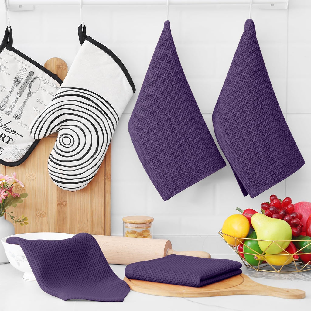 100% Cotton Waffle Weave Kitchen Dish Cloths 18 (18 Count)