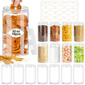 32 OZ Plastic Jars with Lids (16 Count)