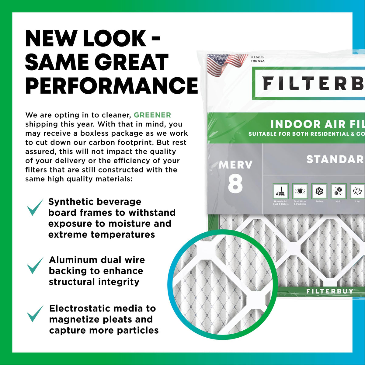 20x30x1 Air Filter MERV 8 Dust & Allergy Defense (6 Count)