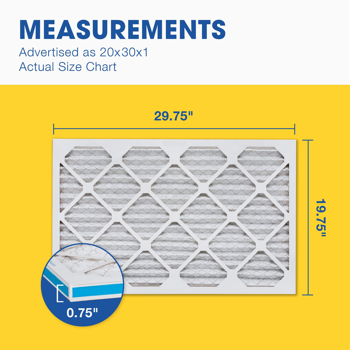 20x30x1 MERV 8 Air Filter (6 Count)