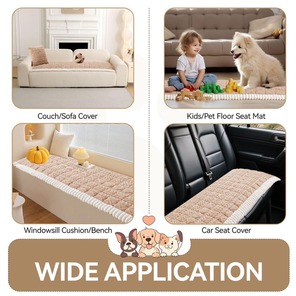 All Seasons Sofa Covers for 3 Cushion Couch Washable (3 Ounce)
