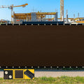 Customized 8' x 149' Brown Fence Privacy Screen,with Bindings & Grommets,Heavy Duty for Gardens,Backyard,Patio,Tennis Court,Pool,Construction Project, We Make Custom Sizes