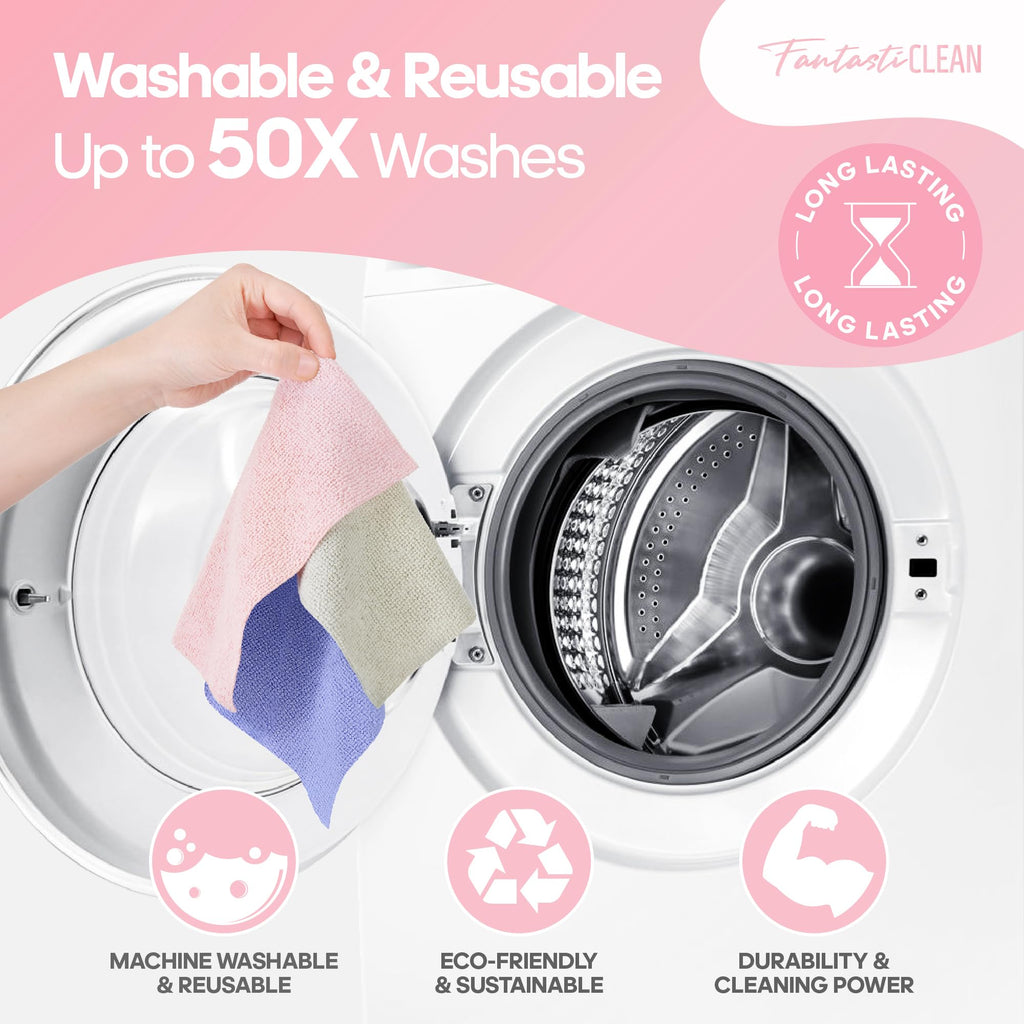 Microfiber Cleaning Cloth Roll 120Pack (120 Count)