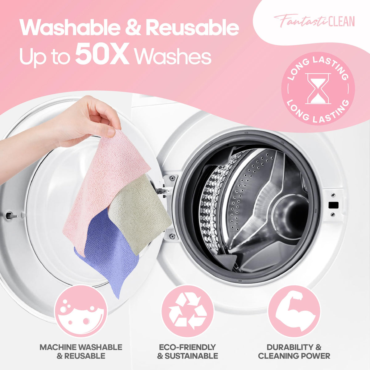Microfiber Cleaning Cloth Roll 120Pack (120 Count)