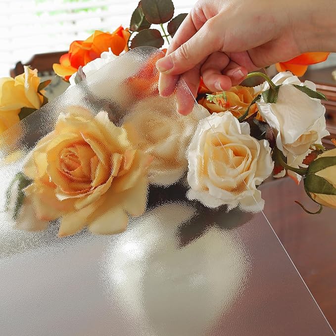 Frosted Clear Table Protector 30 x 48 Inch, 2mm Thick Plastic Table Cover, Waterproof PVC Clear Table Cover Protector, Desk Protector Mat, Writing Desk Pad for Desktop, Coffee & Dining Room Table