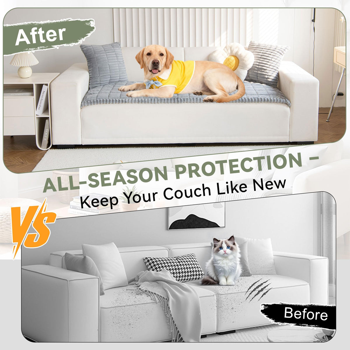 Pet Couch Covers for Sofa Washable (9 Ounce)