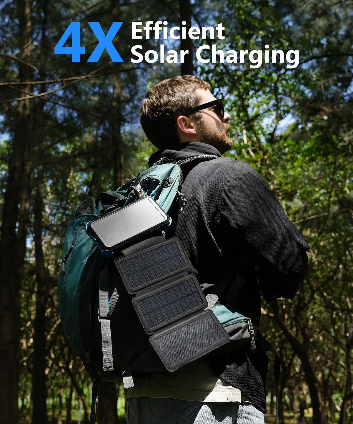 SolarTred Portable Power Bank - 20000mAh, Solar