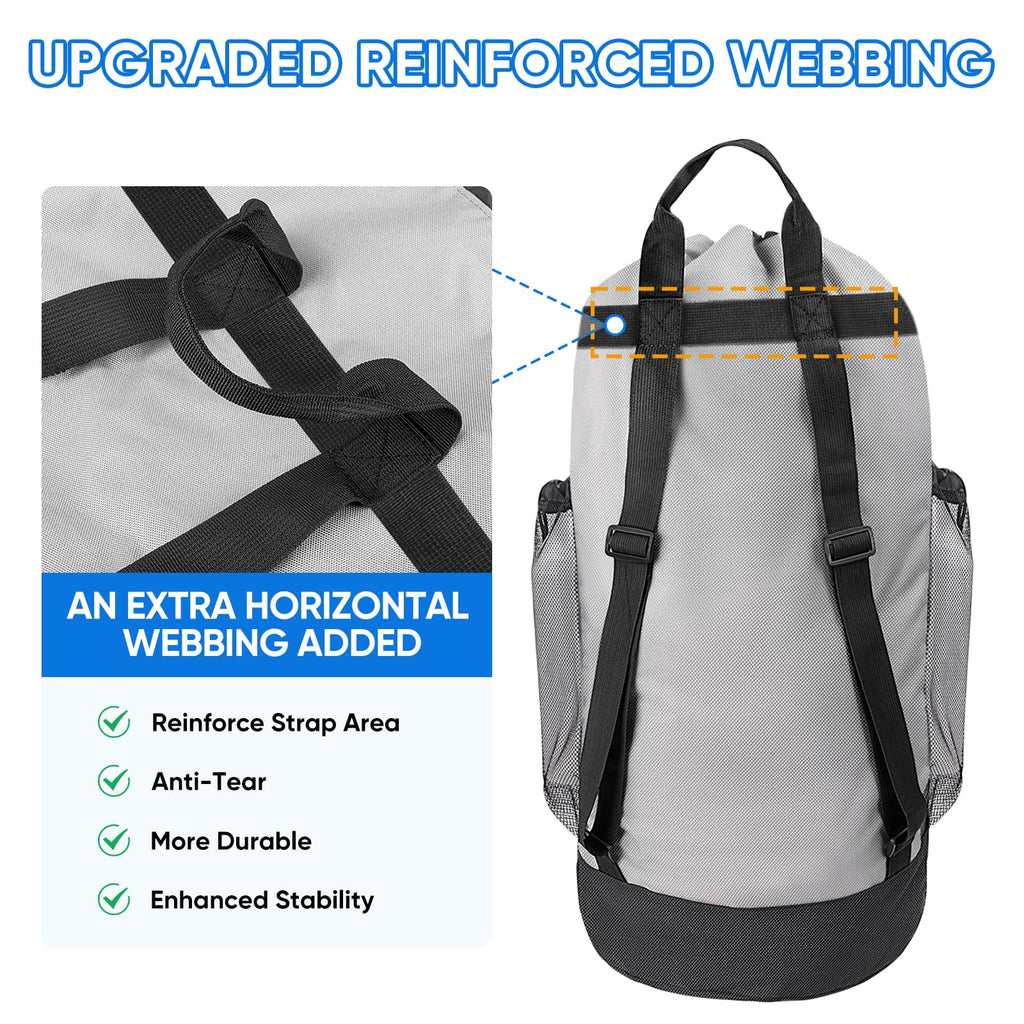 2PK 150L Laundry Bag Backpack (2 Count)