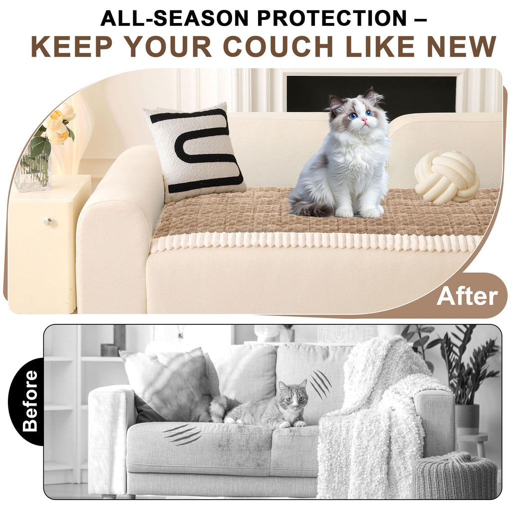 Couch Covers for Dogs Washable Non Slip Pet Couch Cover Protector (3 Count)