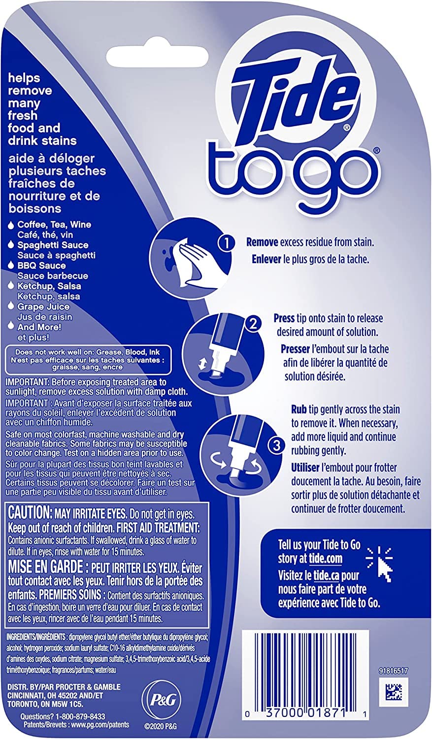 To Go Instant Stain Remover Pens 3 ea (4.04 Fl Oz)