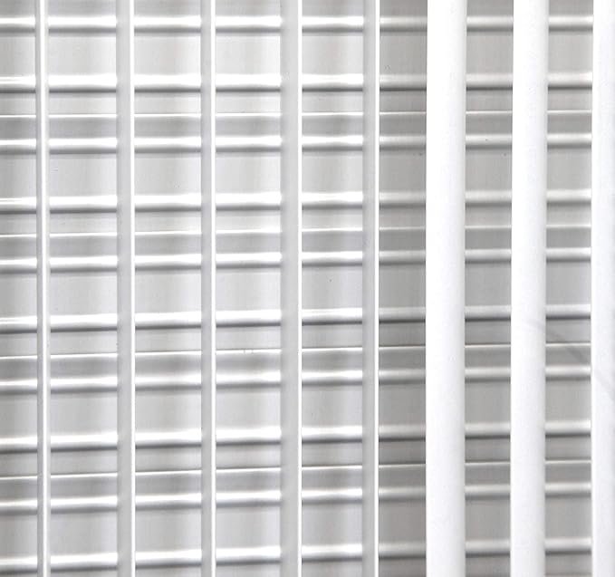 6"w X 6"h Adjustable AIR Supply Diffuser - HVAC Vent Cover Sidewall or Ceiling - Grille Register - High Airflow - White [Outer Dimensions: 7.75"w X 7.75"h]
