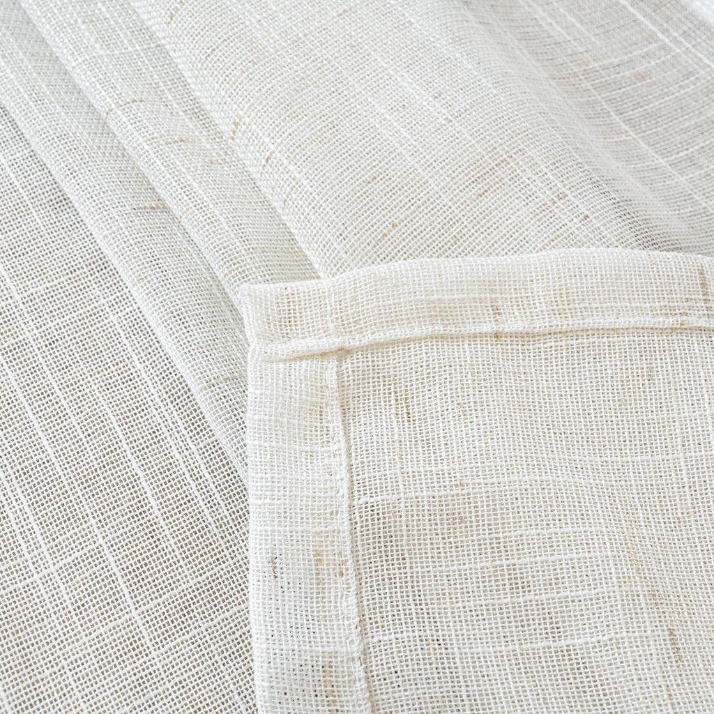 Short Linen Curtains 40 Inch Length (2 Count)