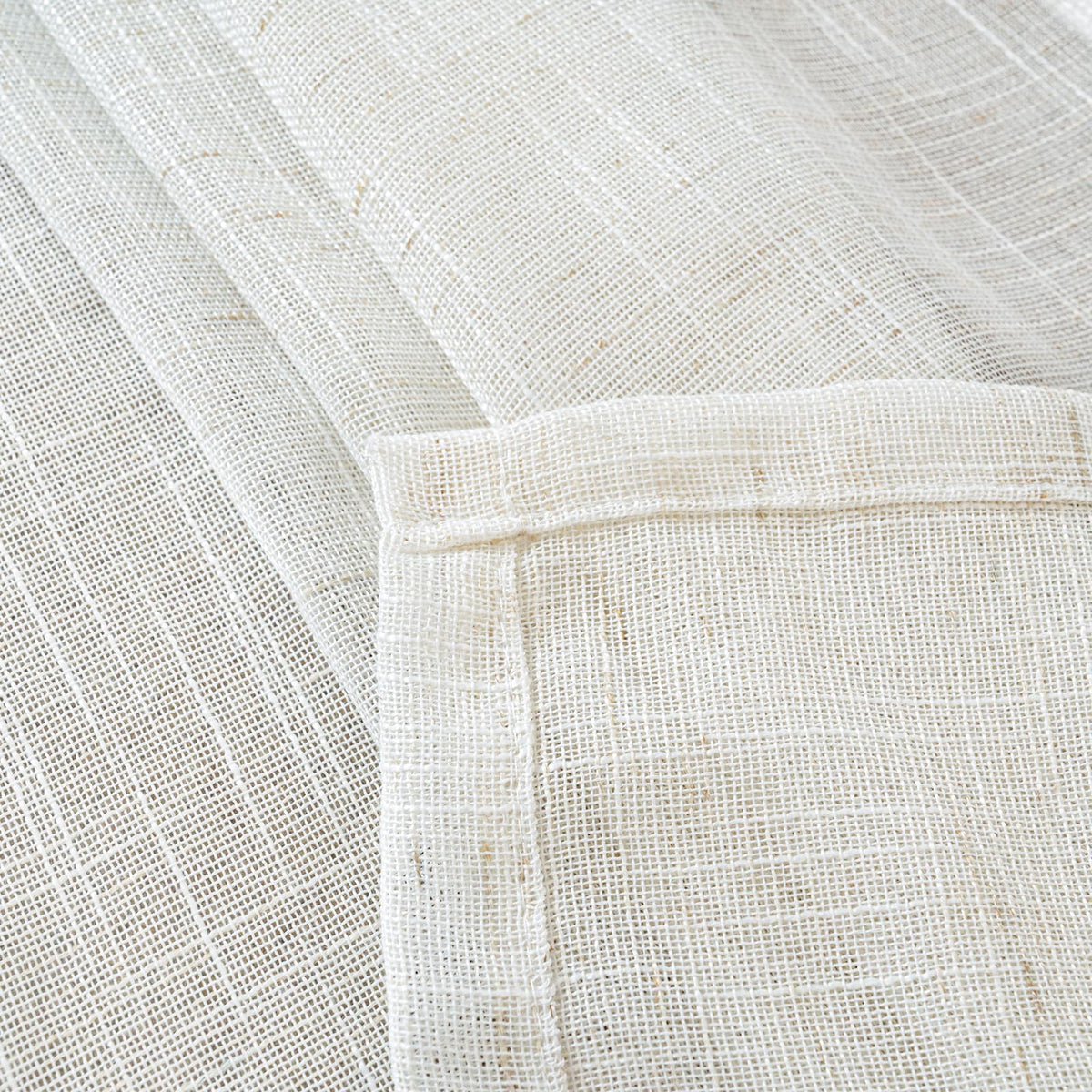 Extro Long Linen Semi Sheer Curtains 95 Inch Length for Living Room 2 Panels (2 Count)