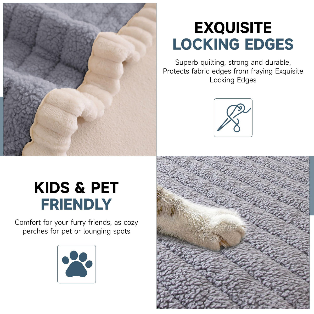 Sofa Covers for 3 Cushion Couch Washable (3 Count)