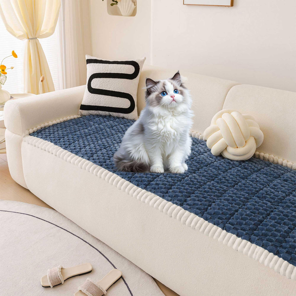 Couch Covers for Dogs Washable Non Slip Pet Couch Cover Protector (3 Count)