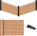 Eden's Decor Balcony Privacy Screen Brown/Khaki 2'6"x 26' Cover Mesh Windscreen Weather-Resistant UV Protection for Backyard Deck, Patio, Balcony, Pool, Porch, Fence, Railing, Gardening