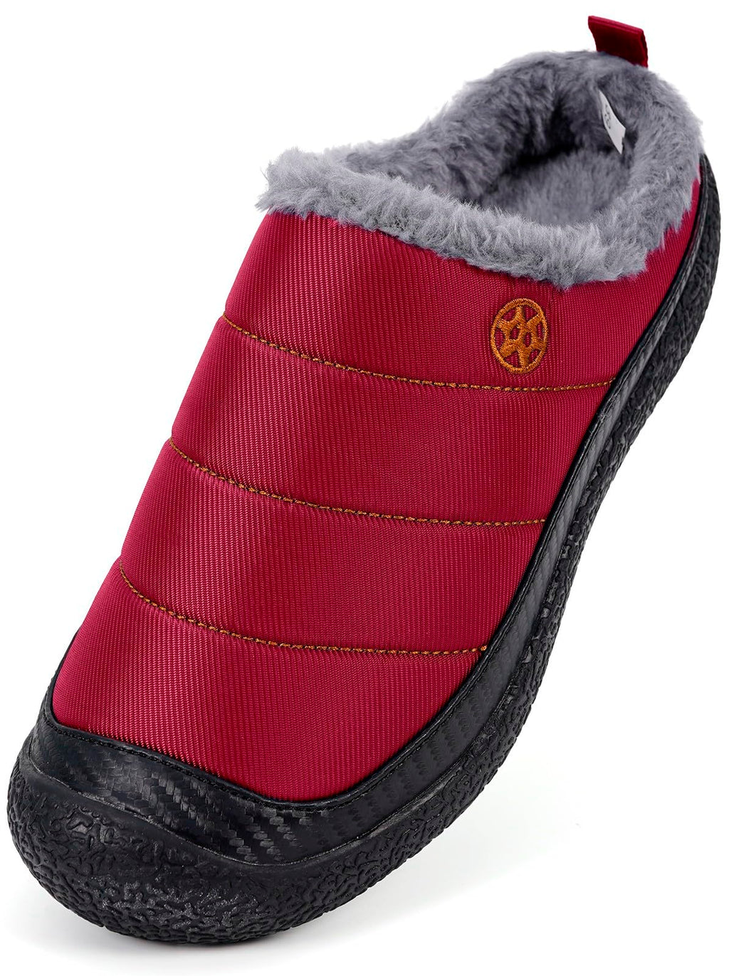 Womens Mens House Slippers Outdoor Winter Shoes Red