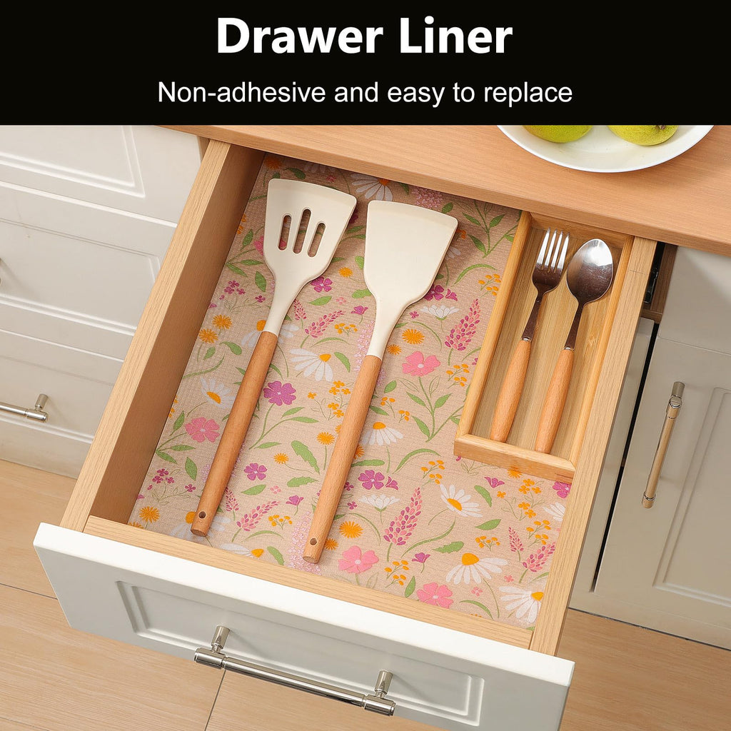 Shelf Liner for Kitchen Cabinets (10 Sq Ft)