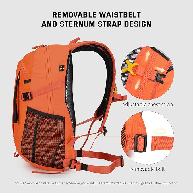 SKYSPER Small Hiking Backpack, 20L Lightweight Travel Backpacks Hiking Daypack for Women Men