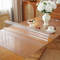 Frosted Clear Table Protector 42 x 96 Inch, 1.5mm Thick Plastic Table Cover, Waterproof PVC Clear Table Cover Protector, Desk Protector Mat, Writing Desk Pad for Desktop, Coffee & Dining Room Table