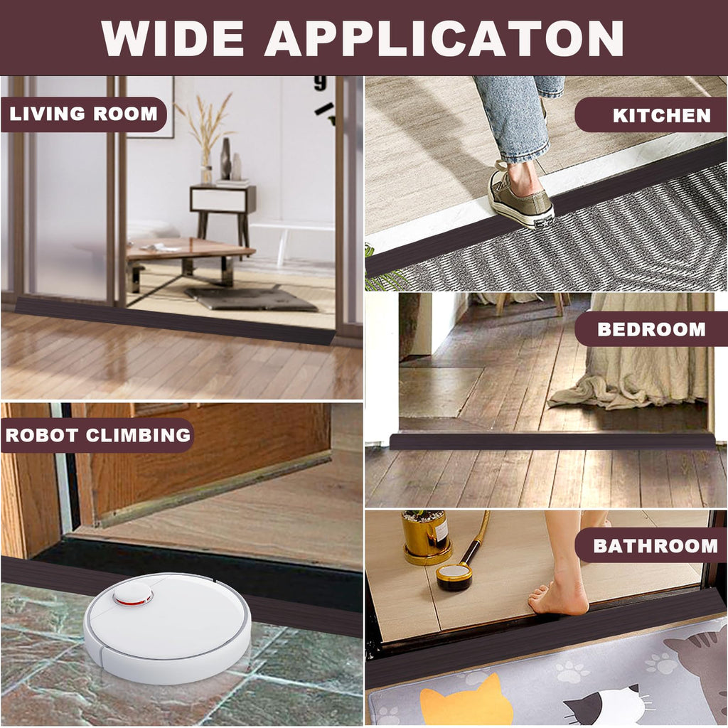 Vinyl Floor Transition Strip Self Adhesive Door Threshold Strip (3.3 Foot)