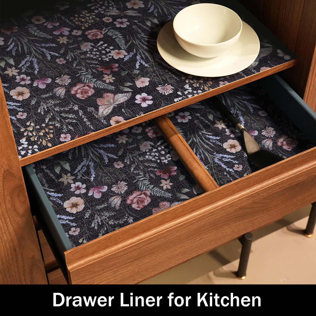 Butterfly Shelf and Drawer Liner for Kitchen Cabinets Non (1417.2 sq inches sq inches)