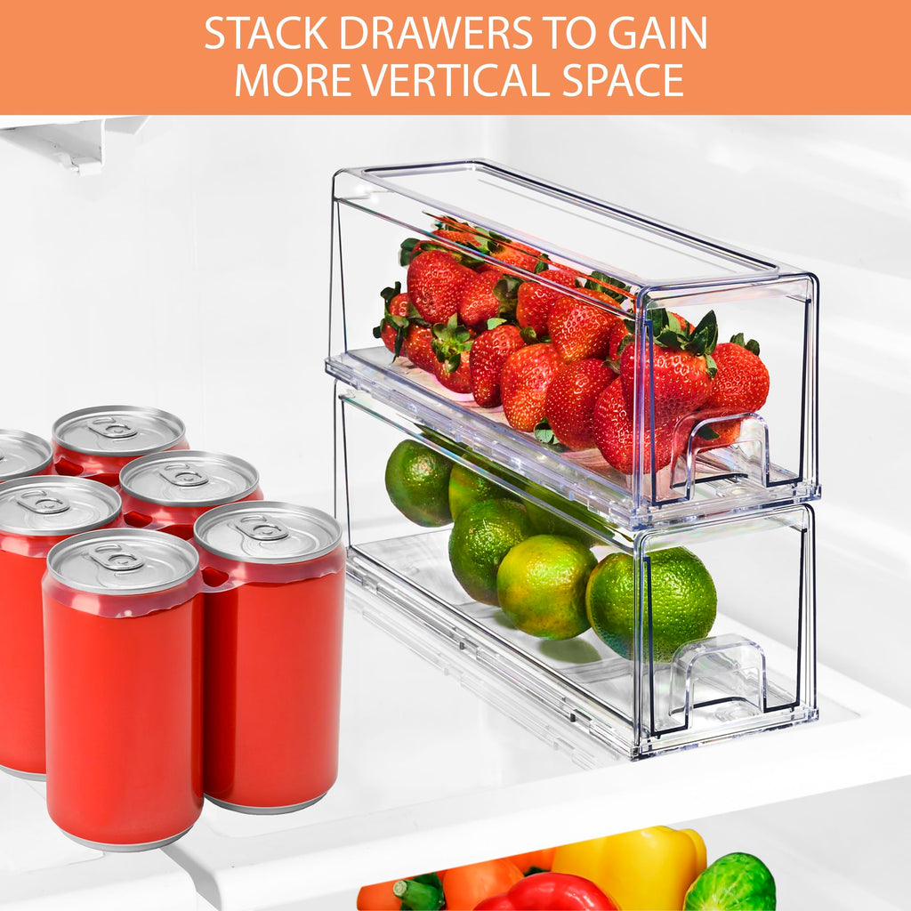 Small Clear Storage Drawers (6 Count)