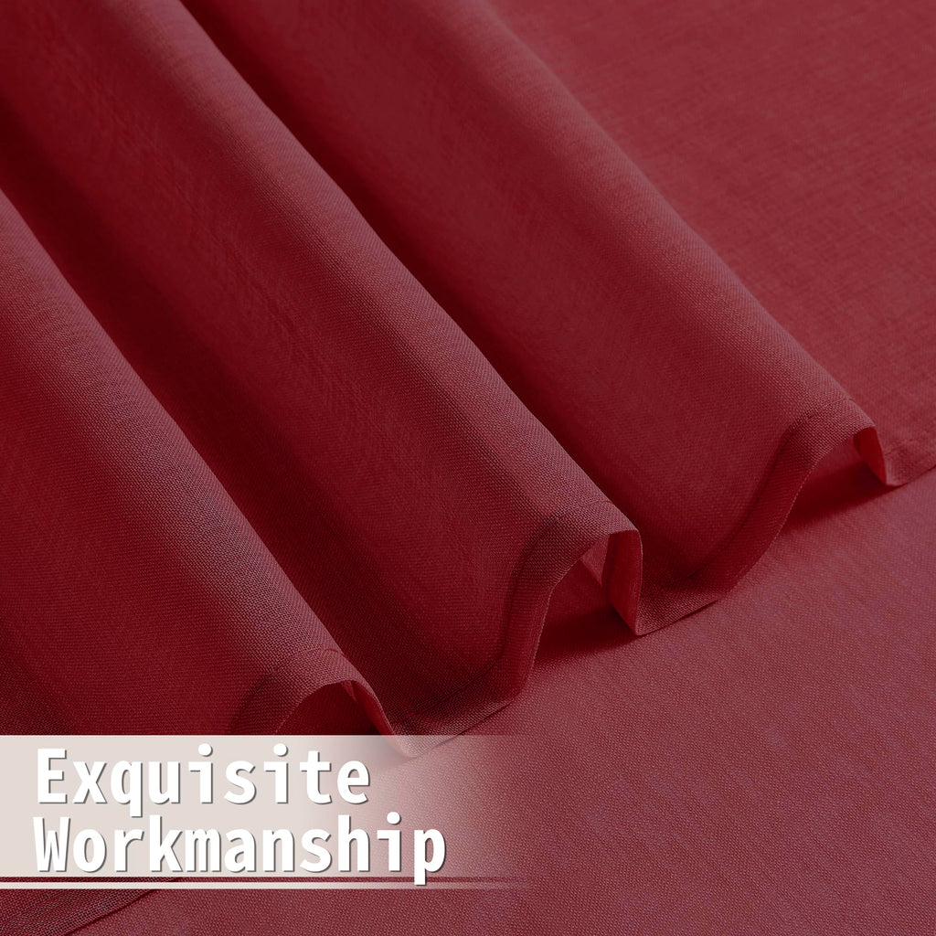 Sheer Door Curtain Closet Linen Textured Curtains Sheer Doorway Light Filtering Voile Patio Glass Doors Rod Pocket Curtain French Door