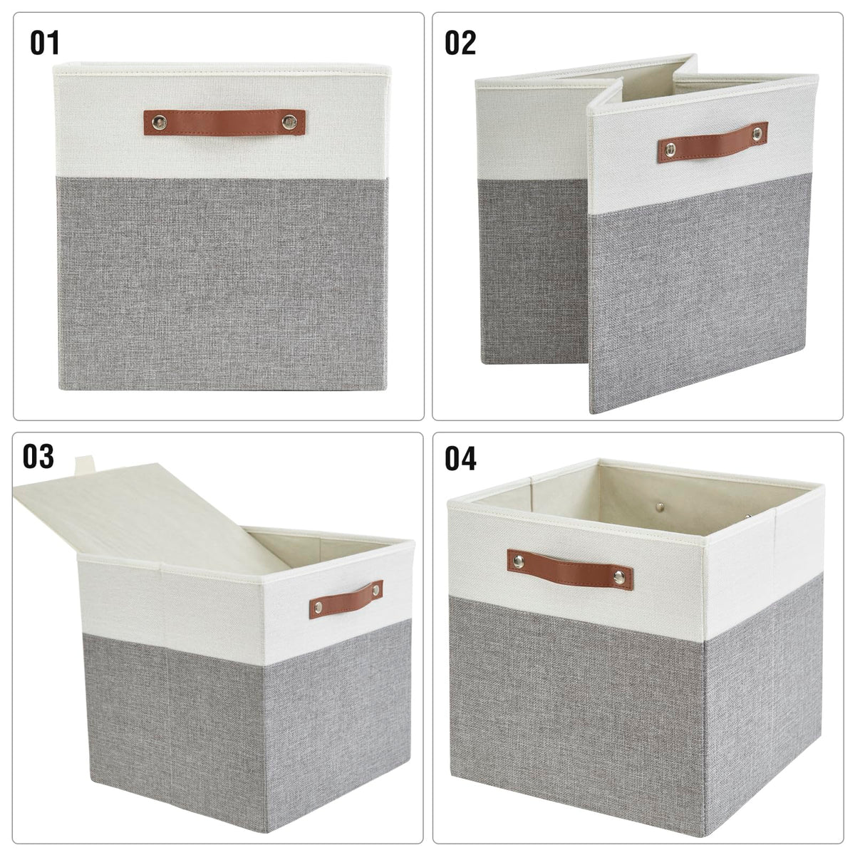 13x15x13 Storage Cube Bins (4 Count)