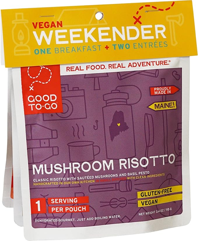 GOOD TO-GO Weekender 3-Pack | 2 Entrees + 1 Breakfast | Camping Food, Backpacking Food | Just Add Water Meals, Backpacking Meals | Dehydrated Meals Taste Better Than Freeze Dried Meals