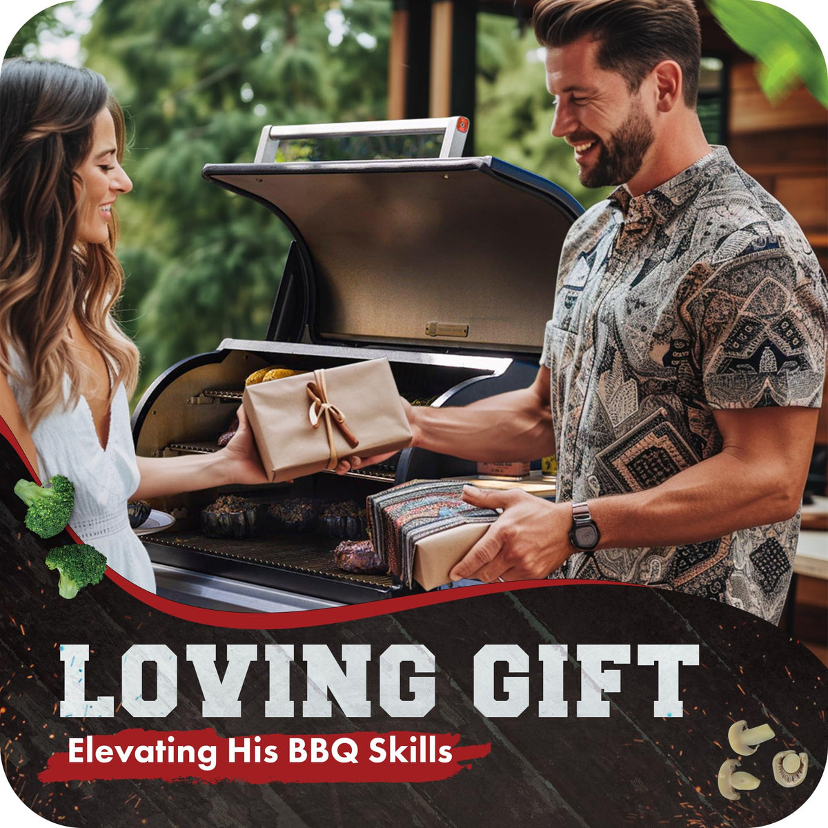 Silicone Smoker BBQ Gloves (2 Count)