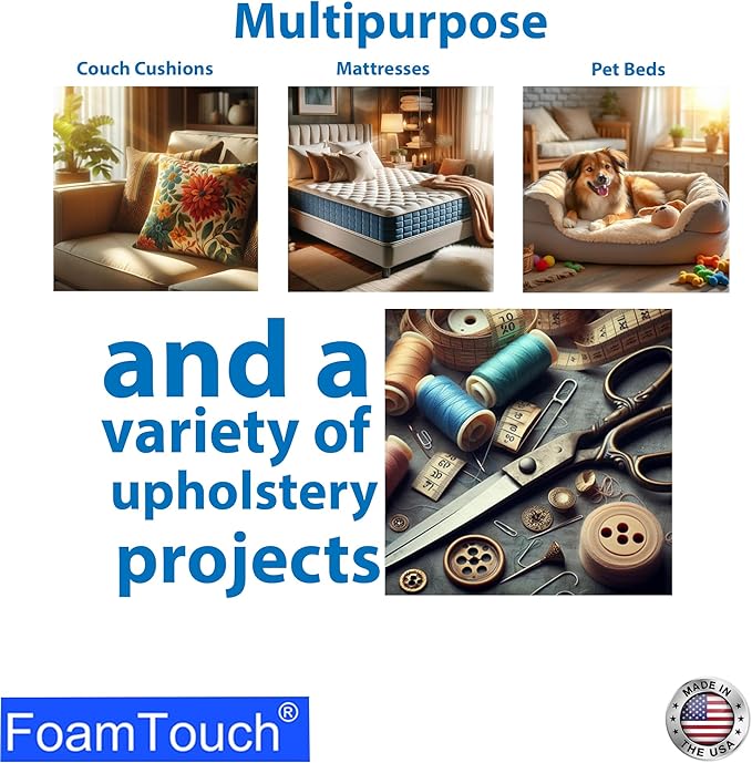 FoamTouch 4" Height x 36" Width x 84" Length Camper/RV bunk Mattress (Foam Only) Charcoal -No Cover