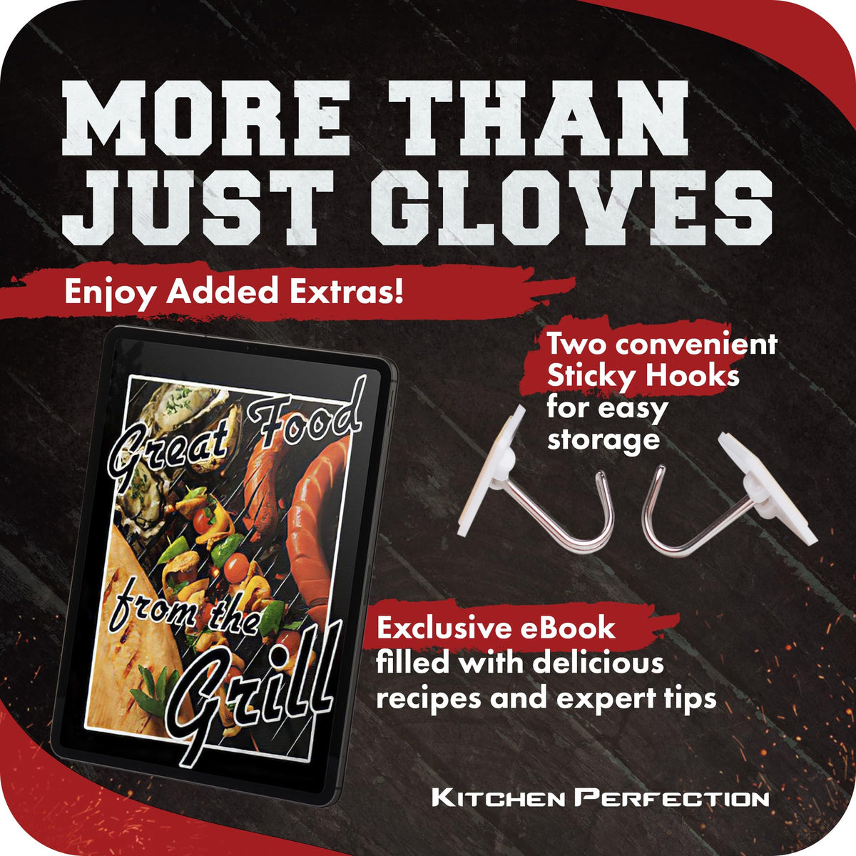 Silicone Smoker BBQ Gloves (2 Count)