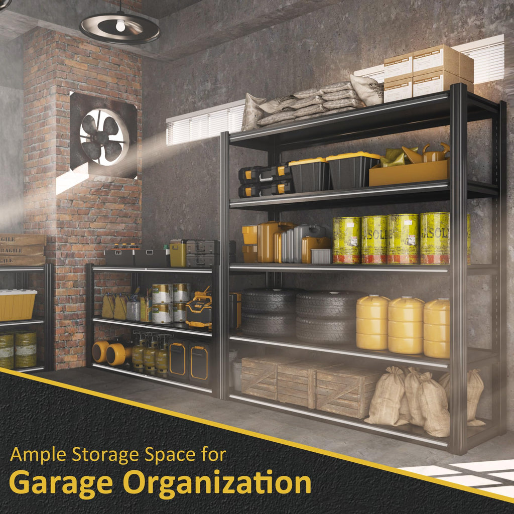 48" W Garage Shelving Heavy Duty 5 Tier Storage Shelf 3030LBS