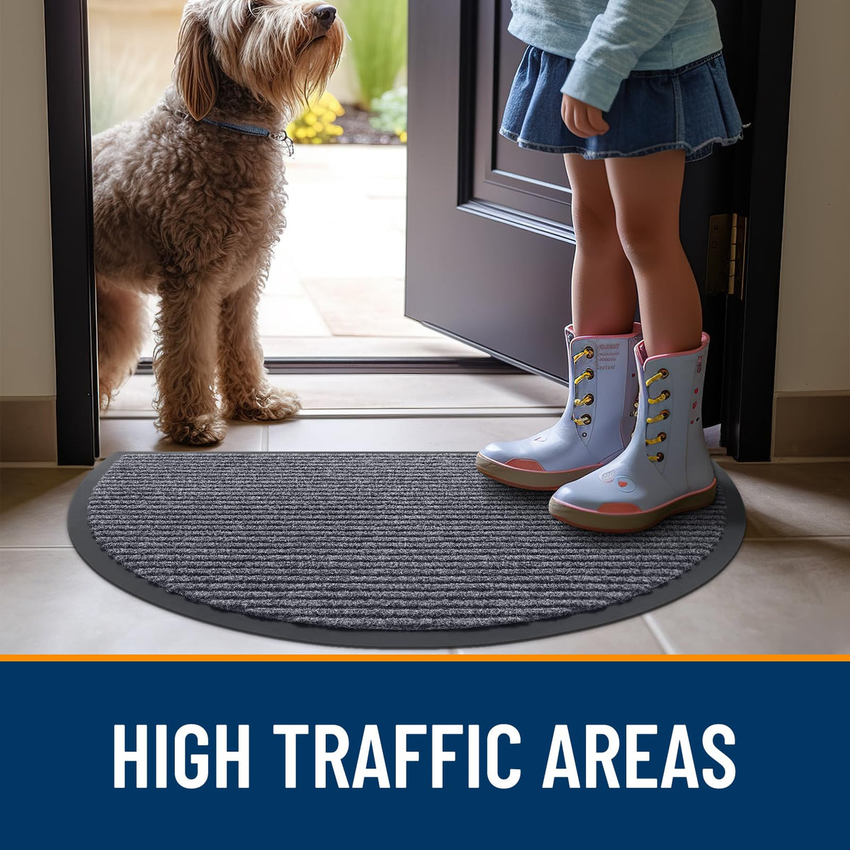 Half Circle Front Door Mat 47x34