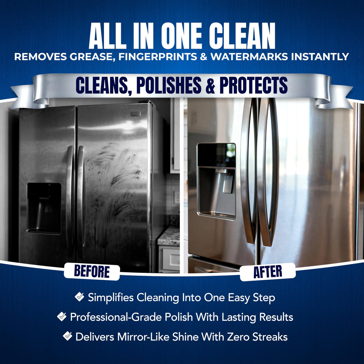 1 Quart Stainless Steel Cleaner and Polish (32 Fl Oz)