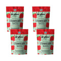 Drybox Freeze Dried Strawberries Sliced | 100% Natural Fruit | Freeze Dried Strawberry Source | No Sugar & Additives | Healthy Snack & Topping for Beverages or Recipes | Non-GMO, Vegan, Gluten Free, 0.56 oz 4 pack