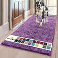 Muddy Mat® | Super Absorbent Door Mat Indoor, Microfiber Quick Dry Chenille Entryway Rug, Non-Slip Front Door Mat, Indoor Mats for Entryway, Machine Washable Pet Rug, Purple 35"x60"