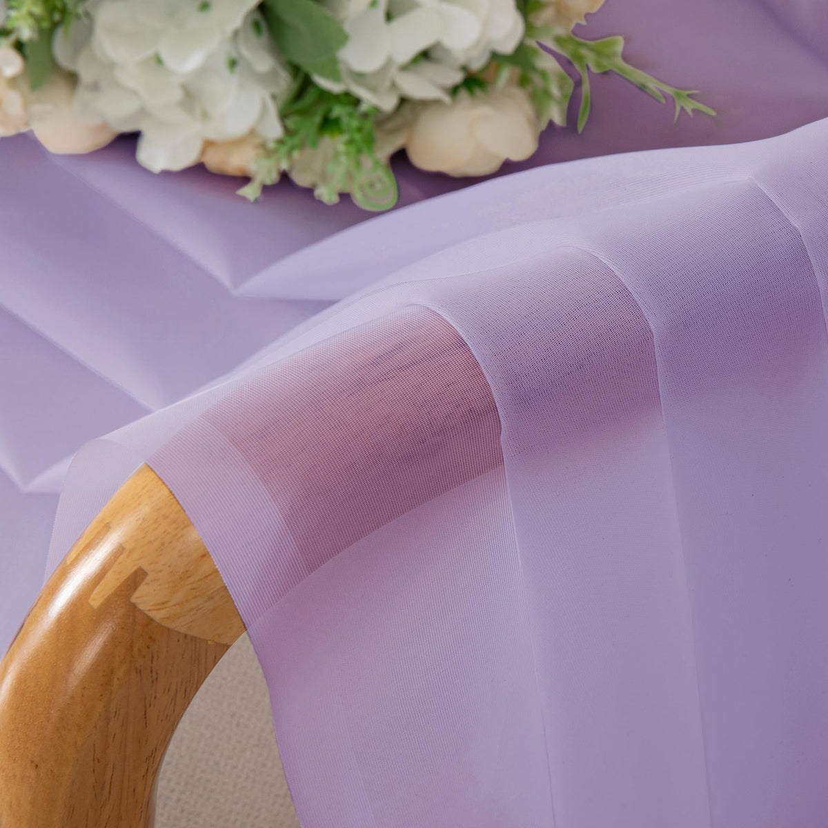 Sheer Lilac Valances for Windows 2 Pack (2 Count)