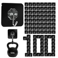 100 Pack Adhesive Wall Hooks 50LB Heavy Duty Black Sticky Hook (100 Count)