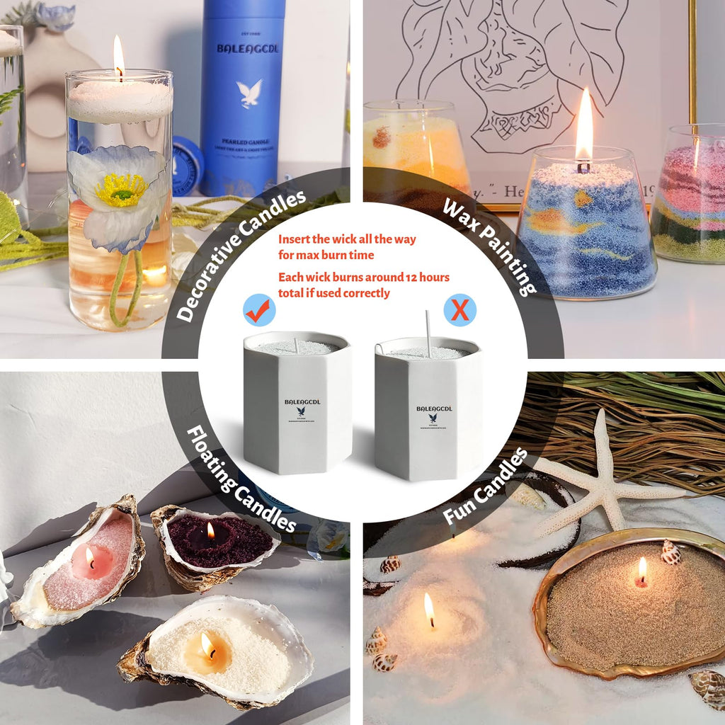 Rio de Janeiro Wine Scented White Pearled Candle 18oz Luxury Sand Candle Granulated Wax (18 Ounce)