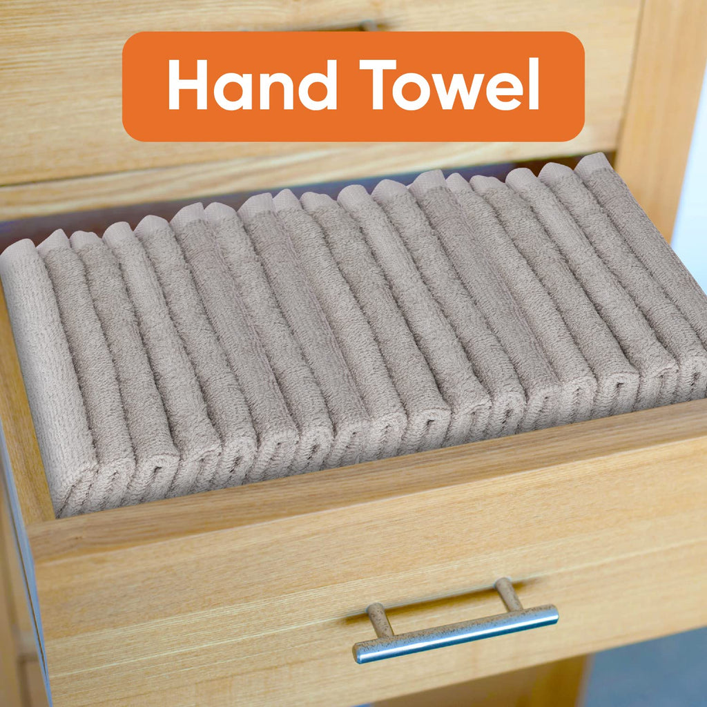Cotton Terry Washcloths Grey Towels 100% Cotton Cleaning Cloth 16" Rags Wash Clothes for Body and Face (72 Count)
