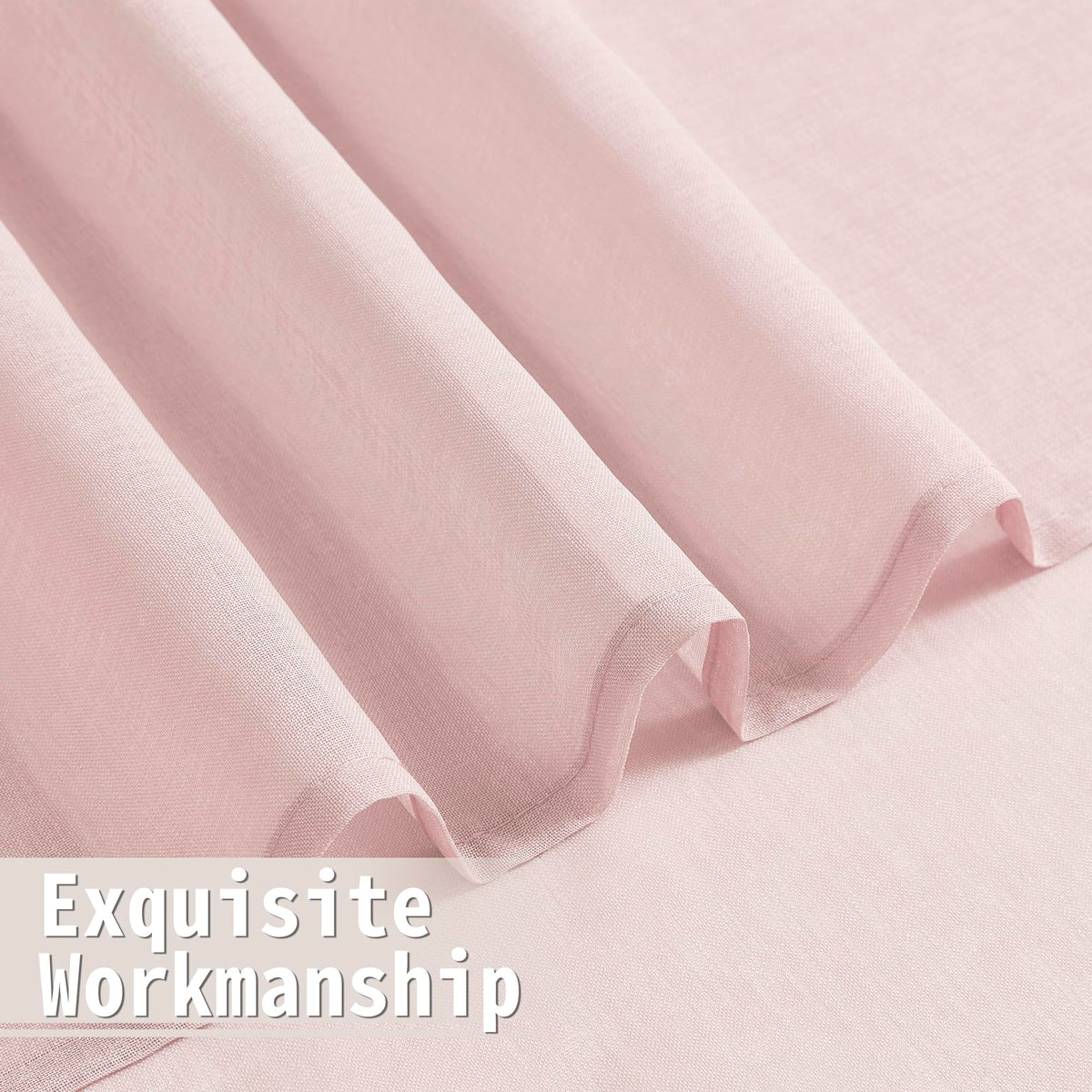 Sheer Door Curtains Closet Linen Textured Curtain Sheers Doorway Light Filtering Voile French Doors Rod Pocket Curtains Patio Glass Door