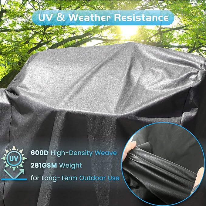 Grill Cover for Pit Boss Charleston 1020 Pellet Grill Gas Griddle Combo PB1020NX Pitboss Outdoor Accessory BBQ Parts Heavy Duty 600D Waterproof Fade-Resistant