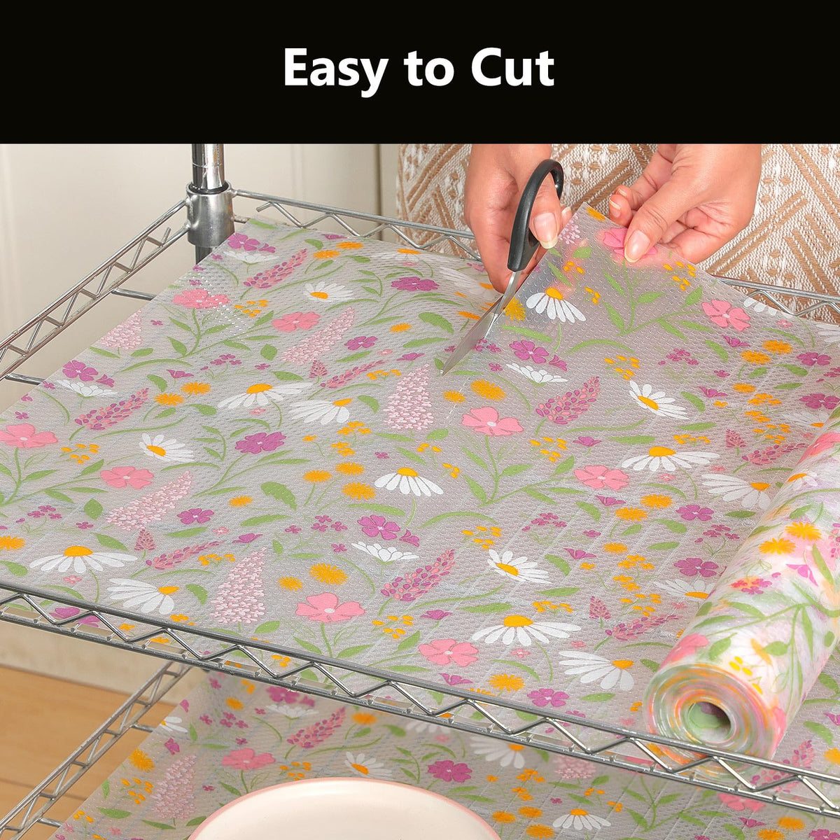 Shelf Liner for Kitchen Cabinets (10 Sq Ft)