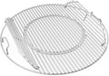 onlyfire Double-Side Hinged Cooking Grate, Gourmet BBQ System Replaced Grilling Grate for Weber 22" Charcoal Kettle Grills